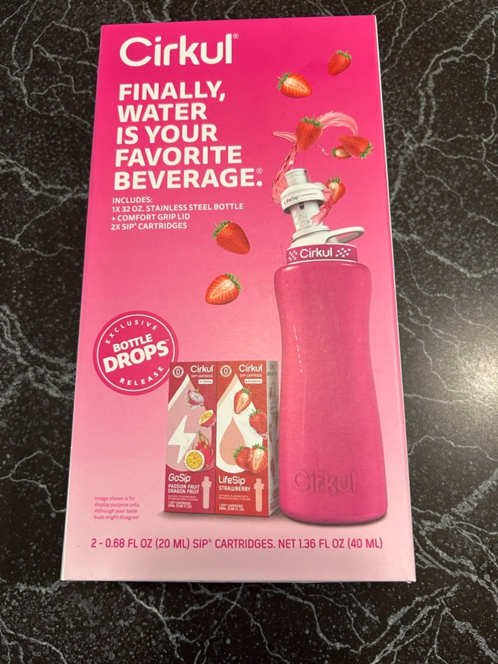 Pink Stainless Steel Water Bottle